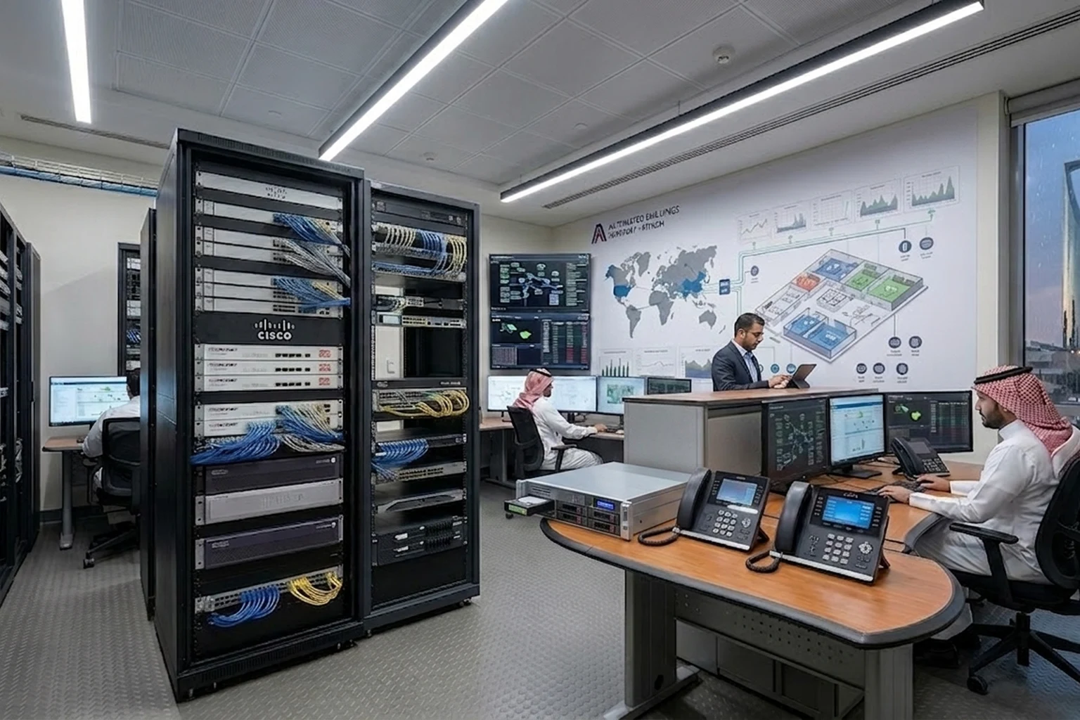 Server room and IP PBX communications systems
